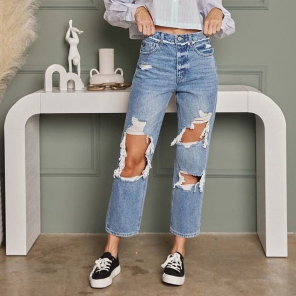 NEW Kan Can Boyfriend 5 Pocket Jeans